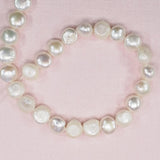 12 mm cream white coin pearls