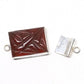 Rectangular carnelian clasp