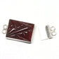 Rectangular carnelian clasp