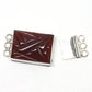 Rectangular carnelian clasp