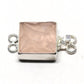 Square pink ice clasp