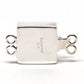Square pink ice clasp