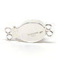 Blue fluted glass clasp
