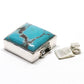 Square turquoise clasp