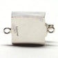 Square turquoise clasp