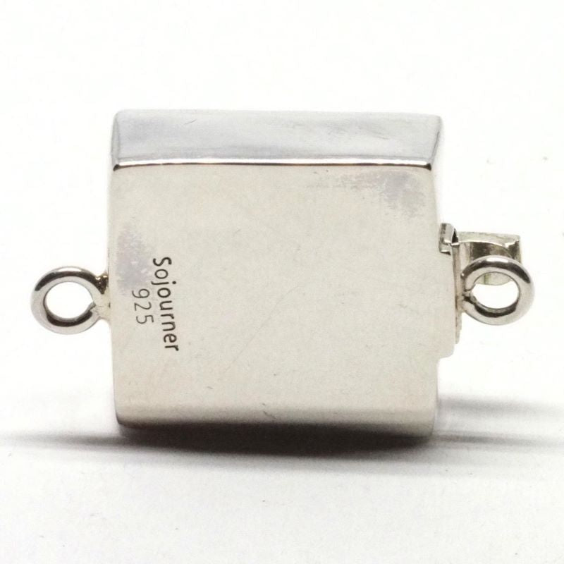 Square turquoise clasp