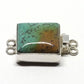 Square turquoise clasp