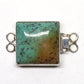 Square turquoise clasp