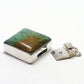 Square turquoise clasp