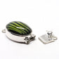 Lime stripe clasp