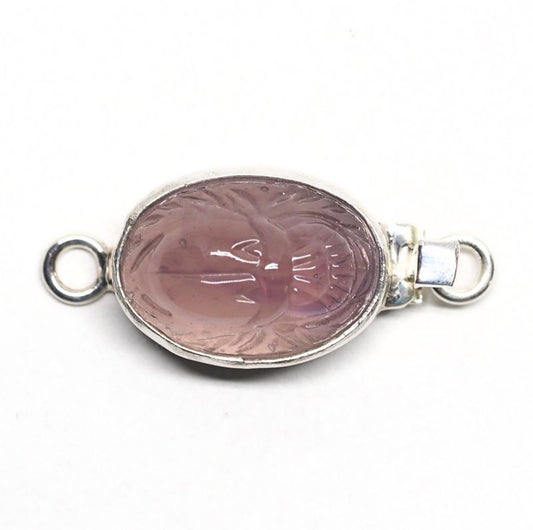 Purple scarab clasp