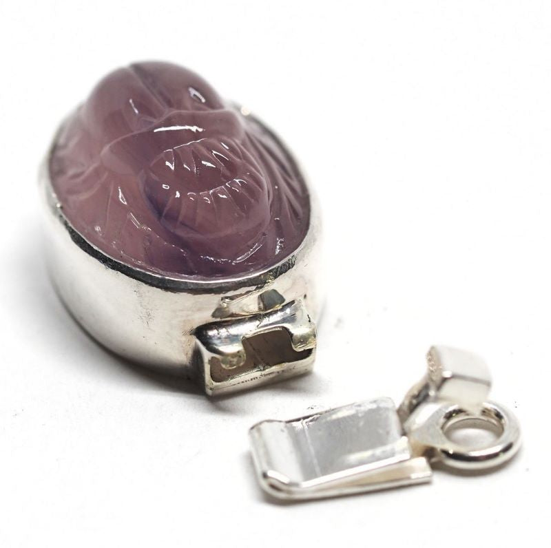 Purple scarab clasp