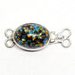 Black confetti clasp