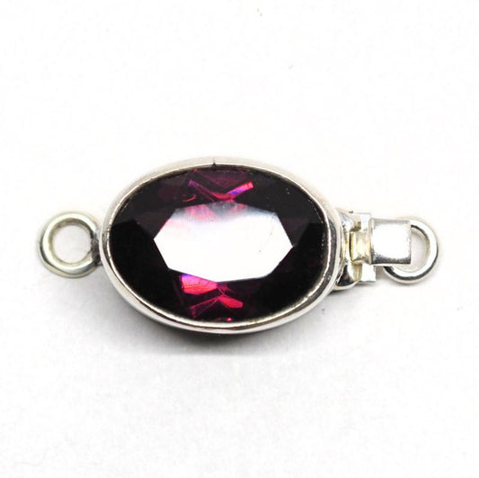 Crystal garnet clasp