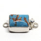 Turquoise and gold Murano clasp