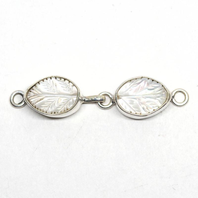 White leaf hook clasp