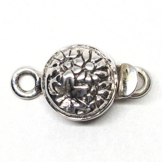 Tiny sterling daisy clasp