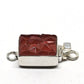 Small broken-ice carnelian clasp