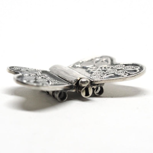 Round wing butterfly clasp