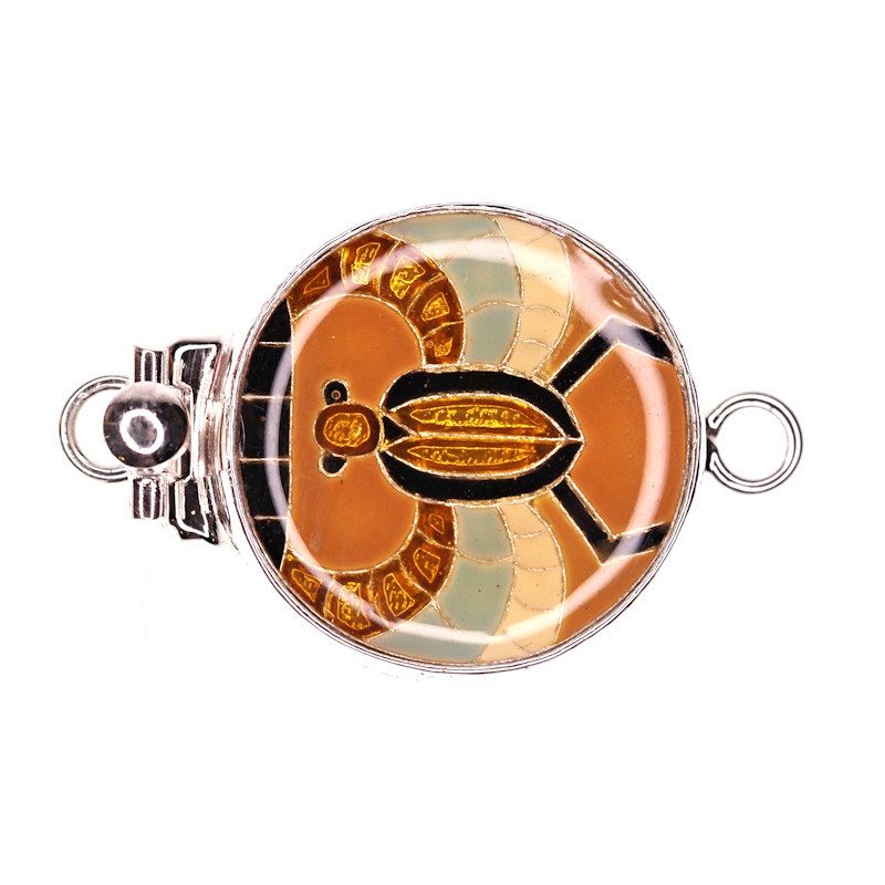 Enamel scarab clasp