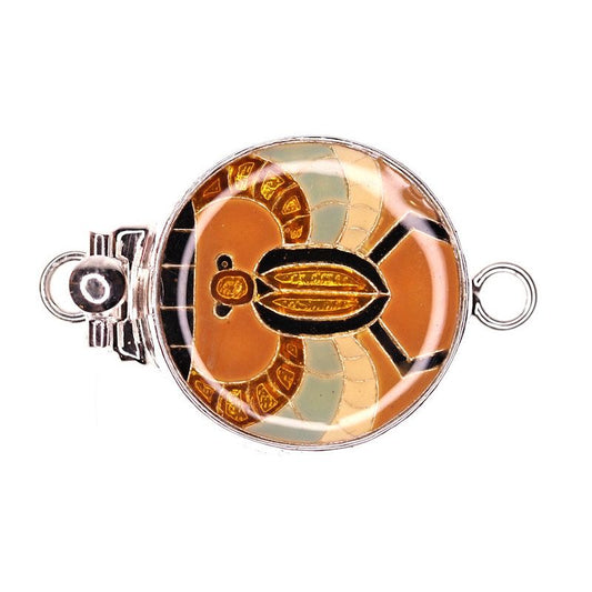 Enamel scarab clasp