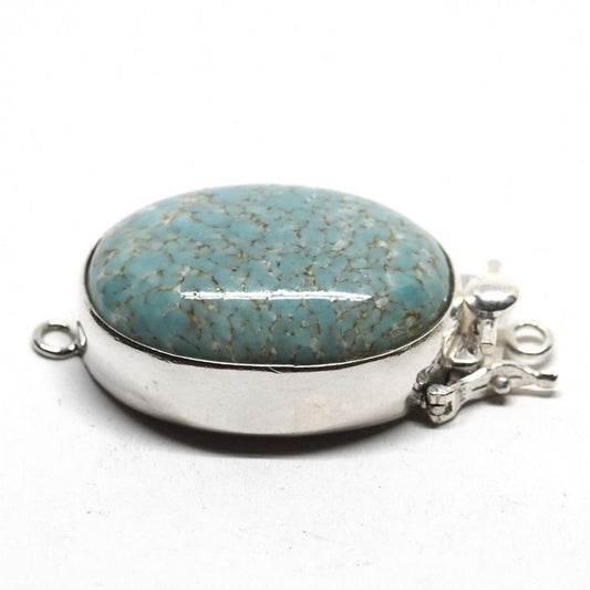 Faux turquoise box clasp