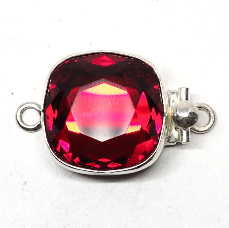 Square Siam Swarovski clasp