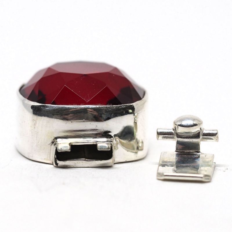 Square Siam Swarovski clasp