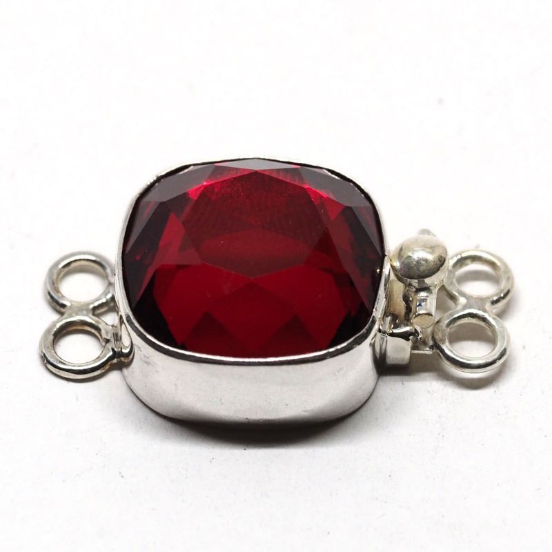 Square Siam Swarovski clasp