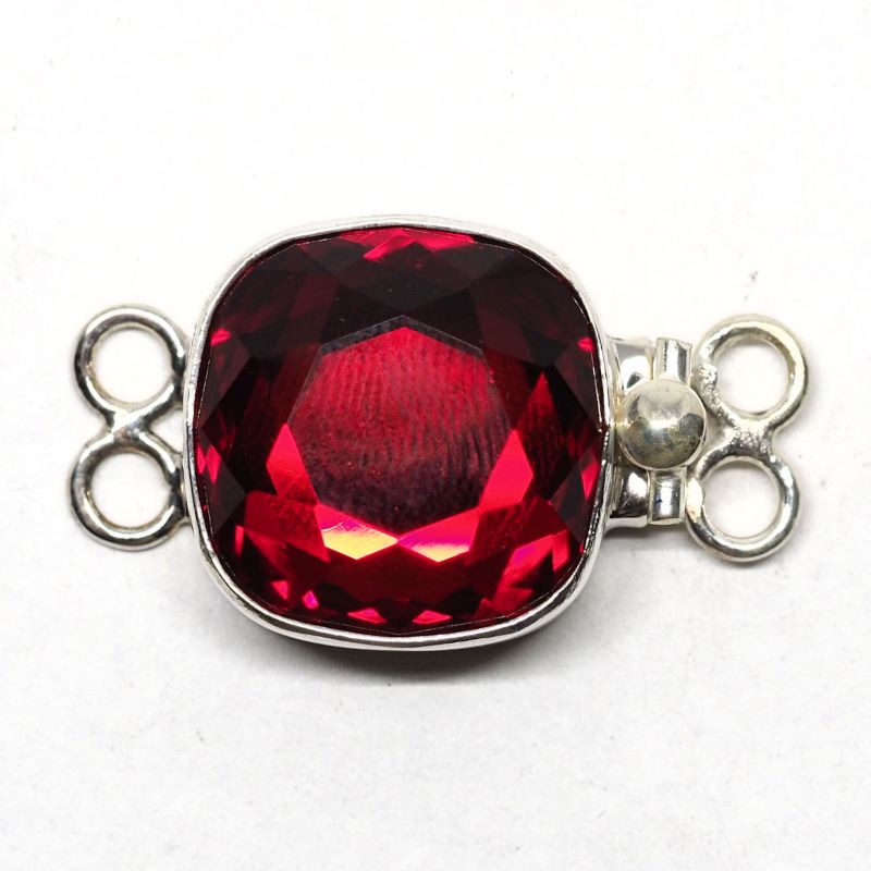Square Siam Swarovski clasp
