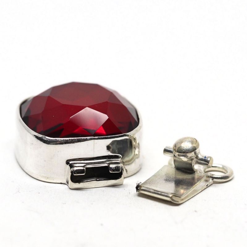 Square Siam Swarovski clasp