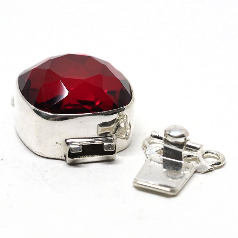 Square Siam Swarovski clasp