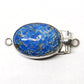 Sea blue and silver box clasp