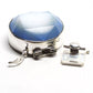 Generous blue &amp; white clasp