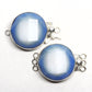 Generous blue &amp; white clasp