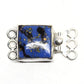 Blue abstract clasp