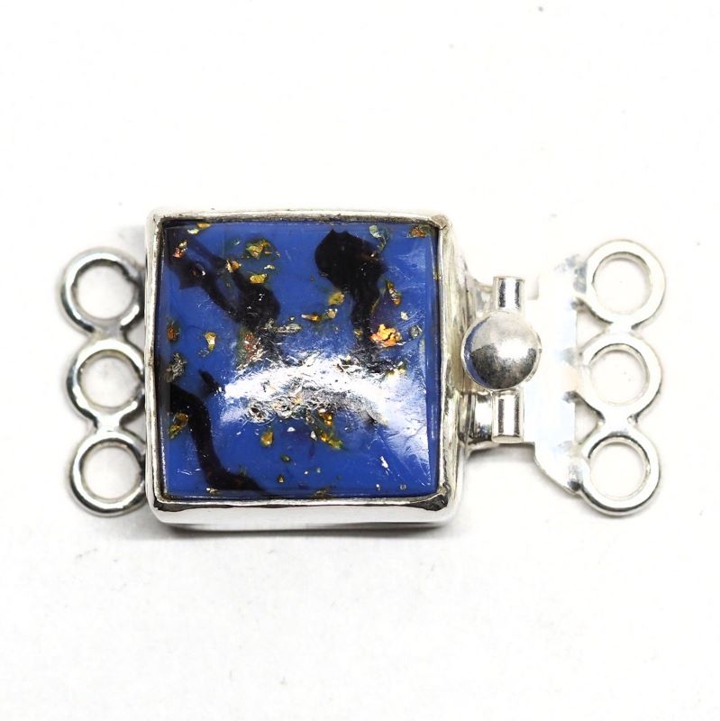 Blue abstract clasp