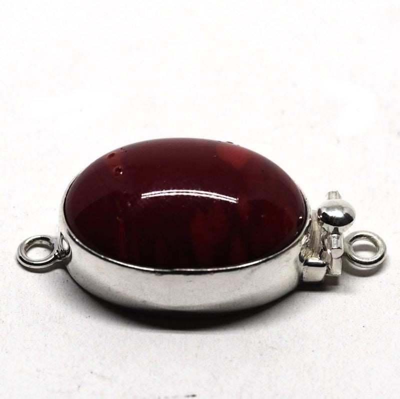 Faux coral clasp