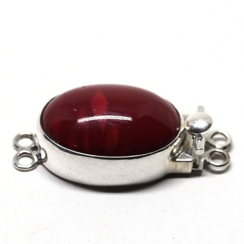 Faux coral clasp