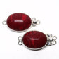 Faux coral clasp
