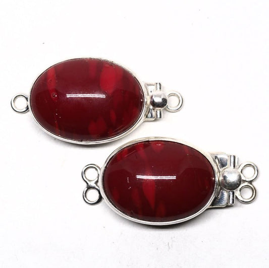 Faux coral clasp