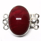 Faux coral bracelet clasp