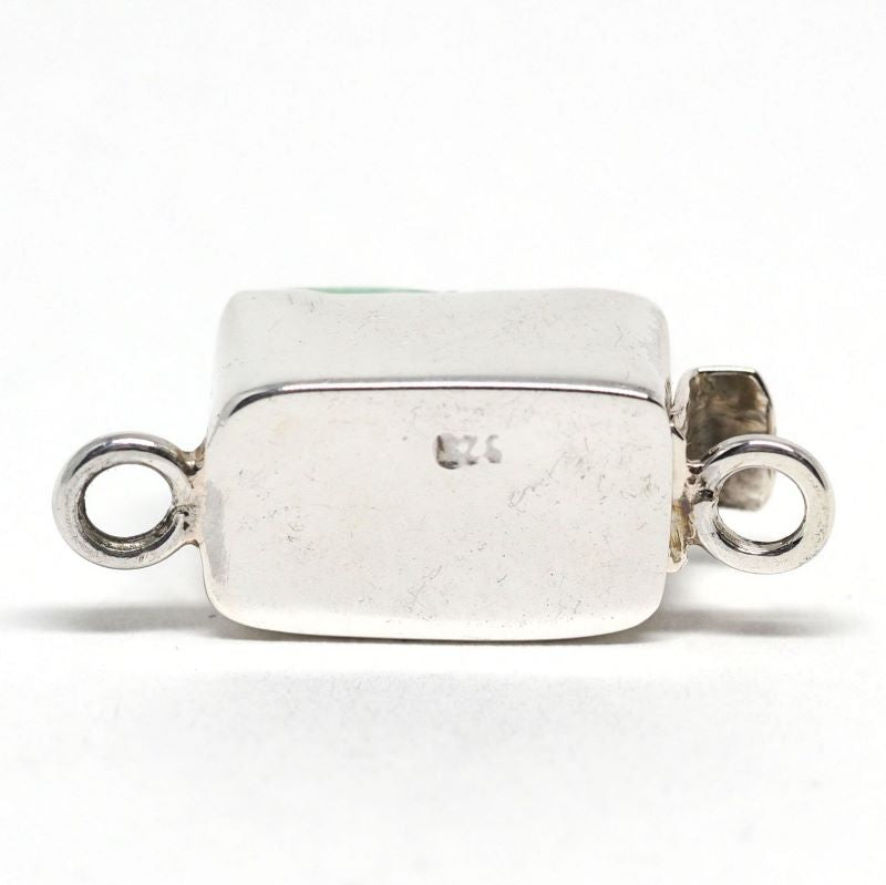 Tiny green Deco clasp