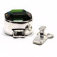 Emerald-cut crystal clasp