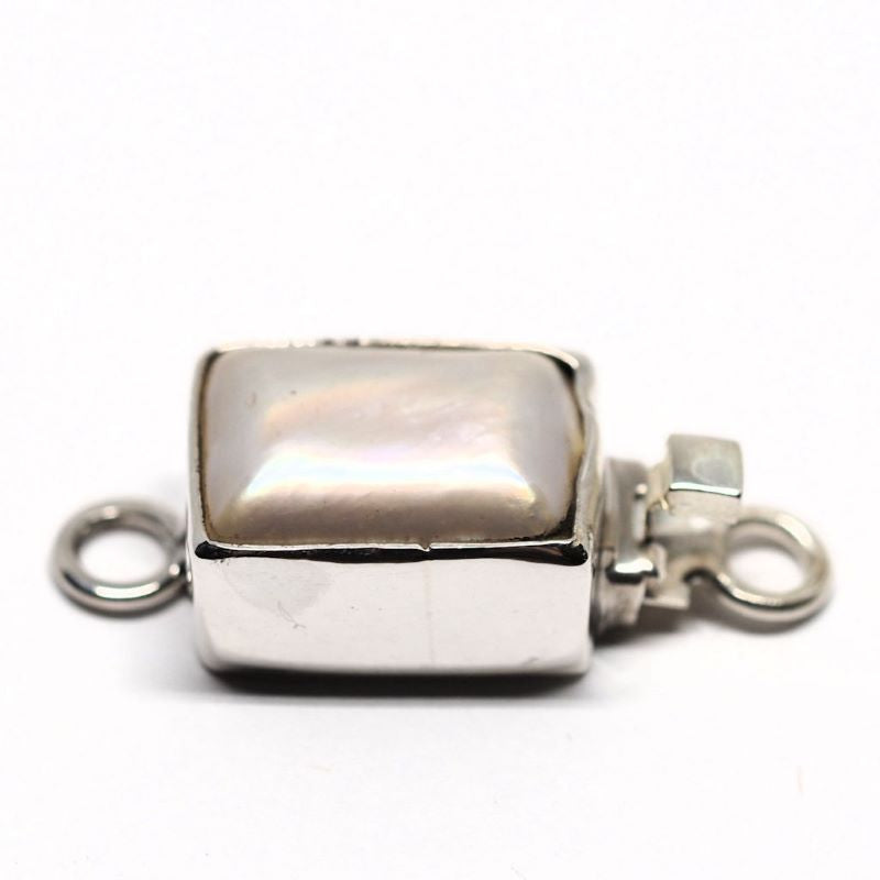 Rectangular mother-of-pearl clasp