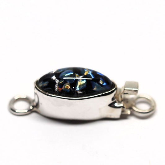 Czech black opal clasp