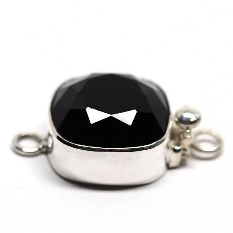 Square jet Swarovski clasp