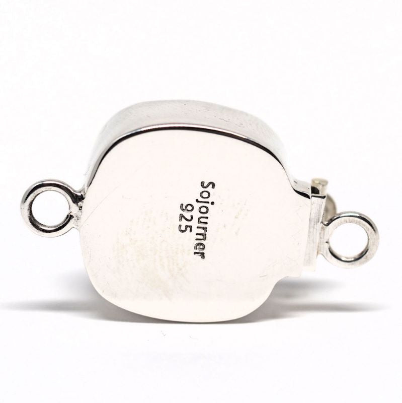 Square jet Swarovski clasp