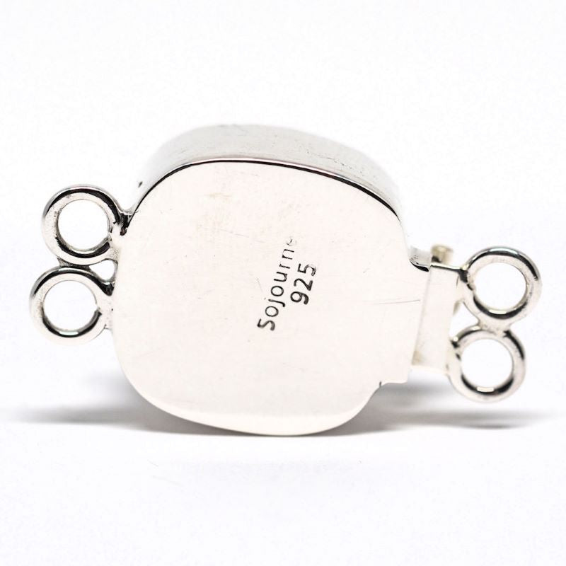 Square jet Swarovski clasp