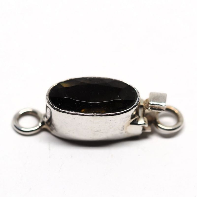 Tiny dark topaz clasp